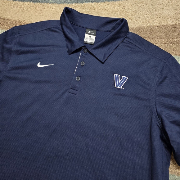Nike Other - Nike Dri-Fit Villanova Wildcats Polo Shirt Blue White Men’s XL Athletic Golf